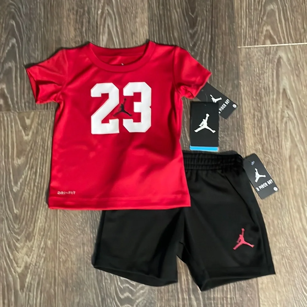 Jordan 2 piece shirt and short set